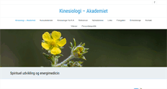 Desktop Screenshot of kinesiologi-akademiet.dk