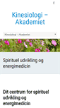 Mobile Screenshot of kinesiologi-akademiet.dk