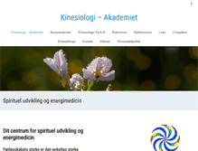 Tablet Screenshot of kinesiologi-akademiet.dk